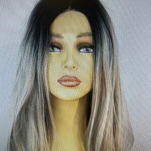 Gray and Black Two Tone Lace Front Wig Never worn